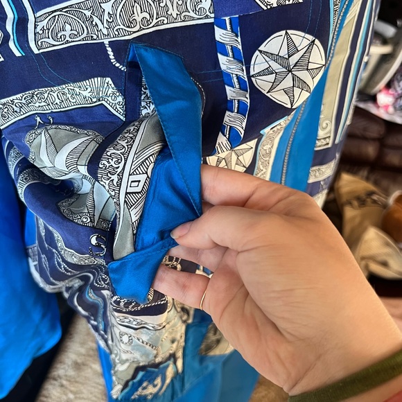 NWT Women’s vintage River Edge 100% silk pants and jacket track set. - Picture 16 of 16